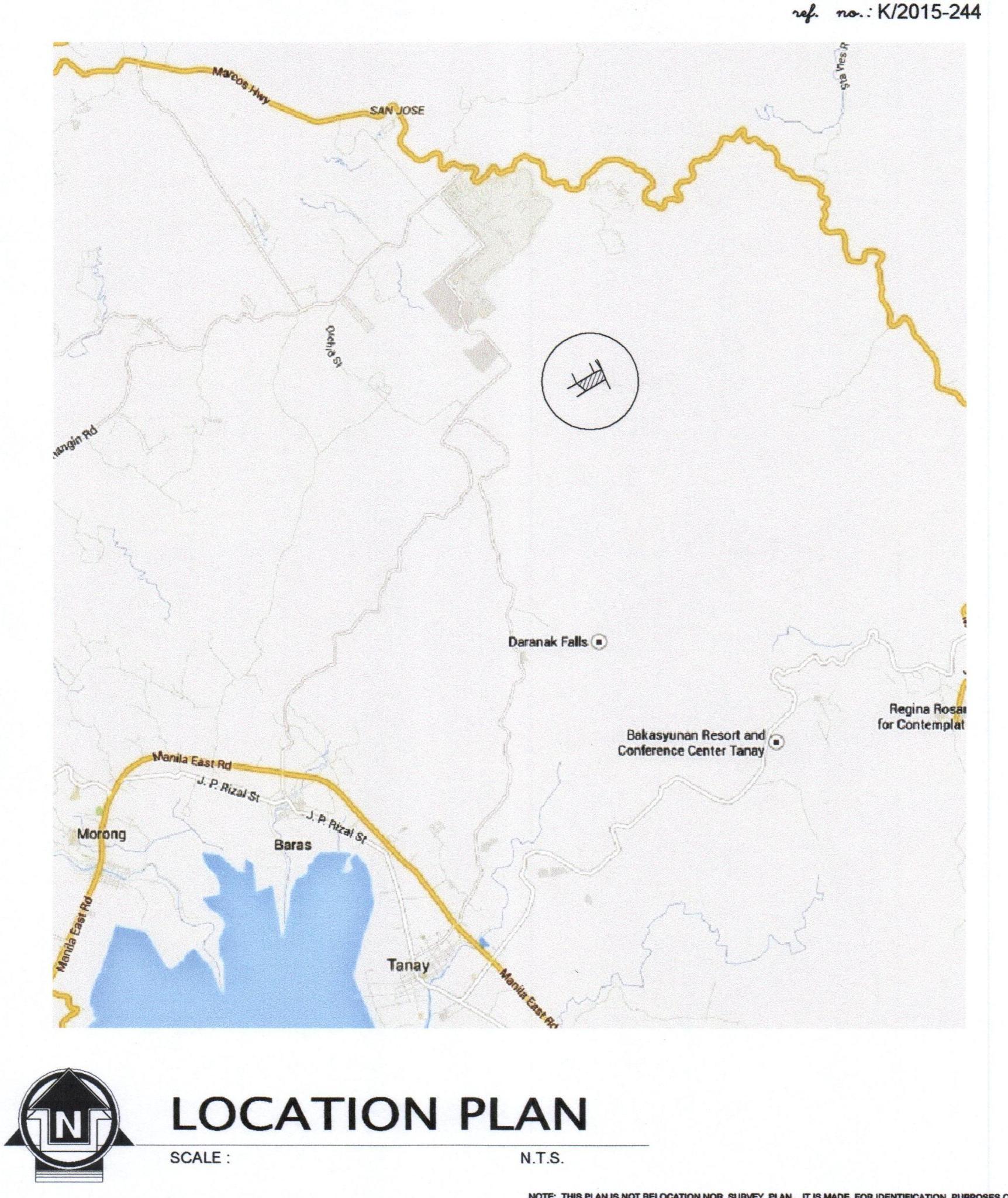 Vacant Lot in Lota, Barrio Pinugay, Tanay, Rizal - Foreclosed Property