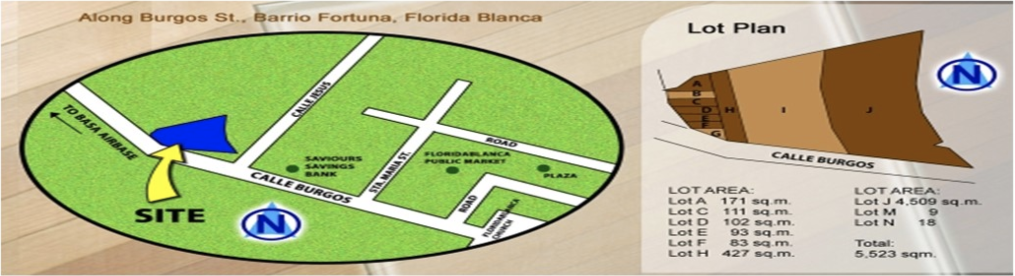 Vacant Lot in 9 PARCELS OF LOTS, BURGOS ST., BARRIO FORTUNA, FLORIDABLANCA, PAMPANGA - Foreclosed Property