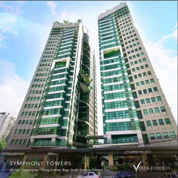 Condominium in UNIT 026-000A SYMPHONY TOWERS - TOWER 2, NO. 6 ESGUERRA CORNER TIMOG AVE., BRGY. SOUTH TRIANGLE QUEZON CITY - Foreclosed Property