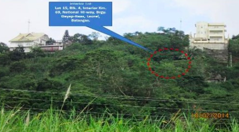House & Lot in LOT 15 BLK. 4, INTERIOR KM. 69, NATIONAL HIGHWAY, BRGY. DAYAP-ITAAS, LAUREL, BATANGAS - Foreclosed Property
